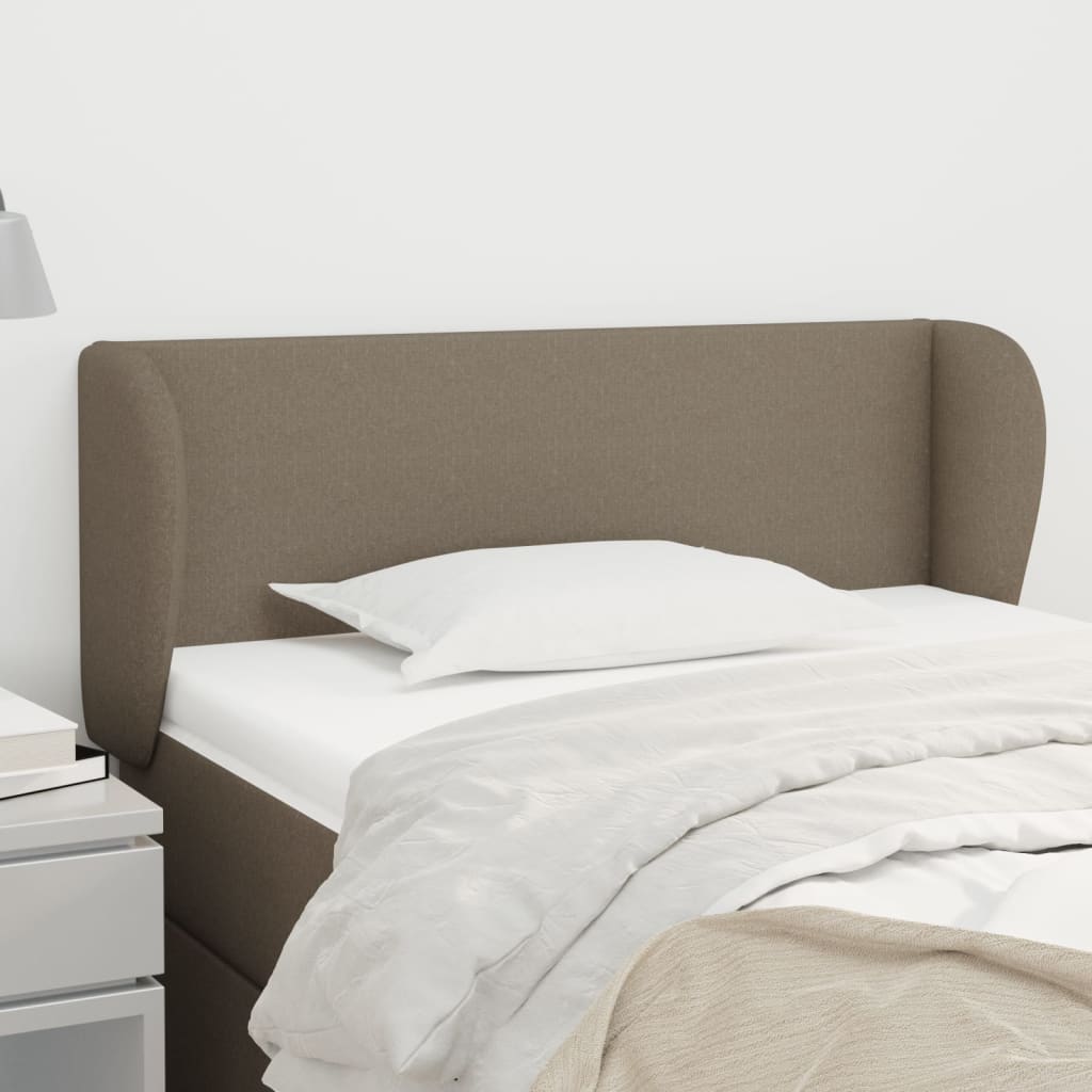 Vidaxl hoofdbord met randen 83x23x78 88 cm stof taupe