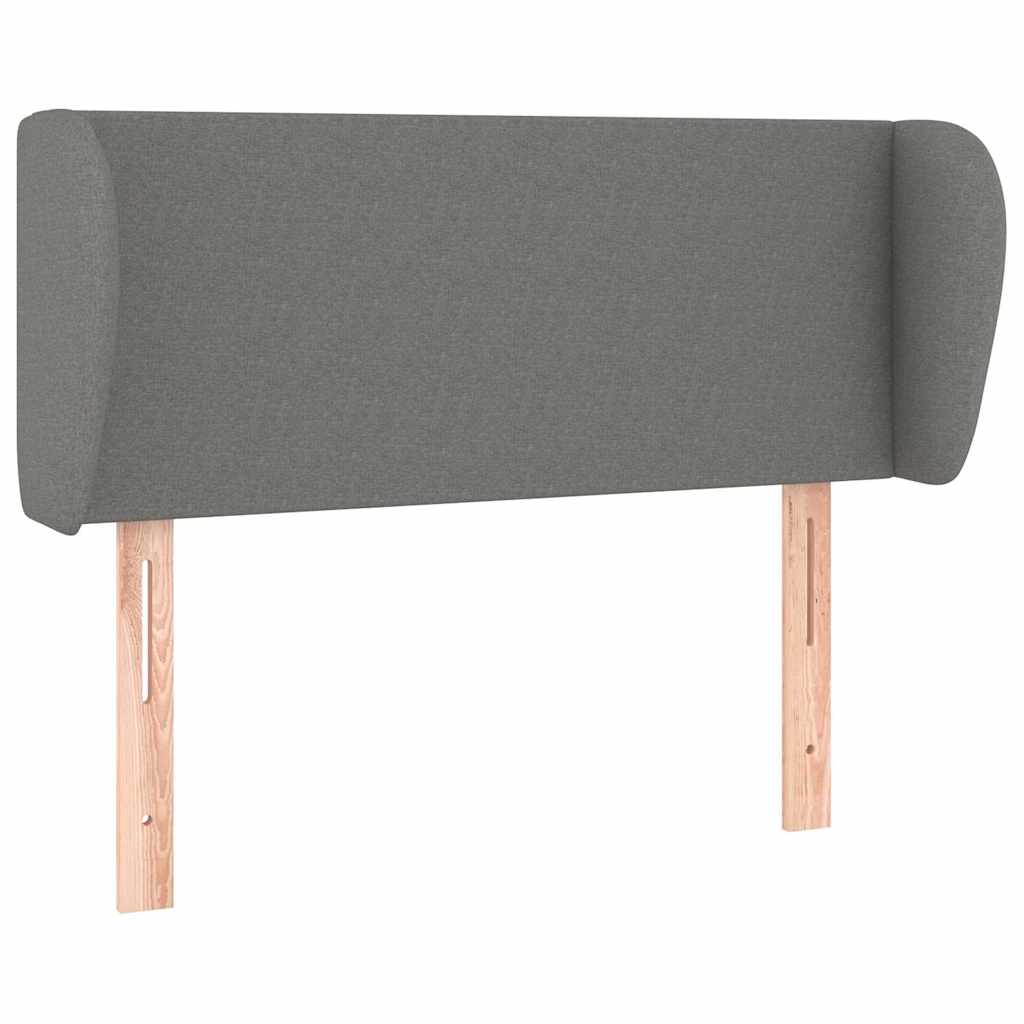 Vidaxl hoofdbord met randen 93x23x78 88 cm stof donkergrijs
