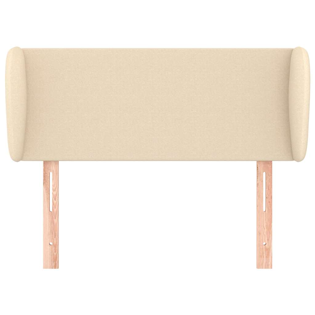 Vidaxl hoofdbord met randen 93x23x78 88 cm stof crèmekleurig