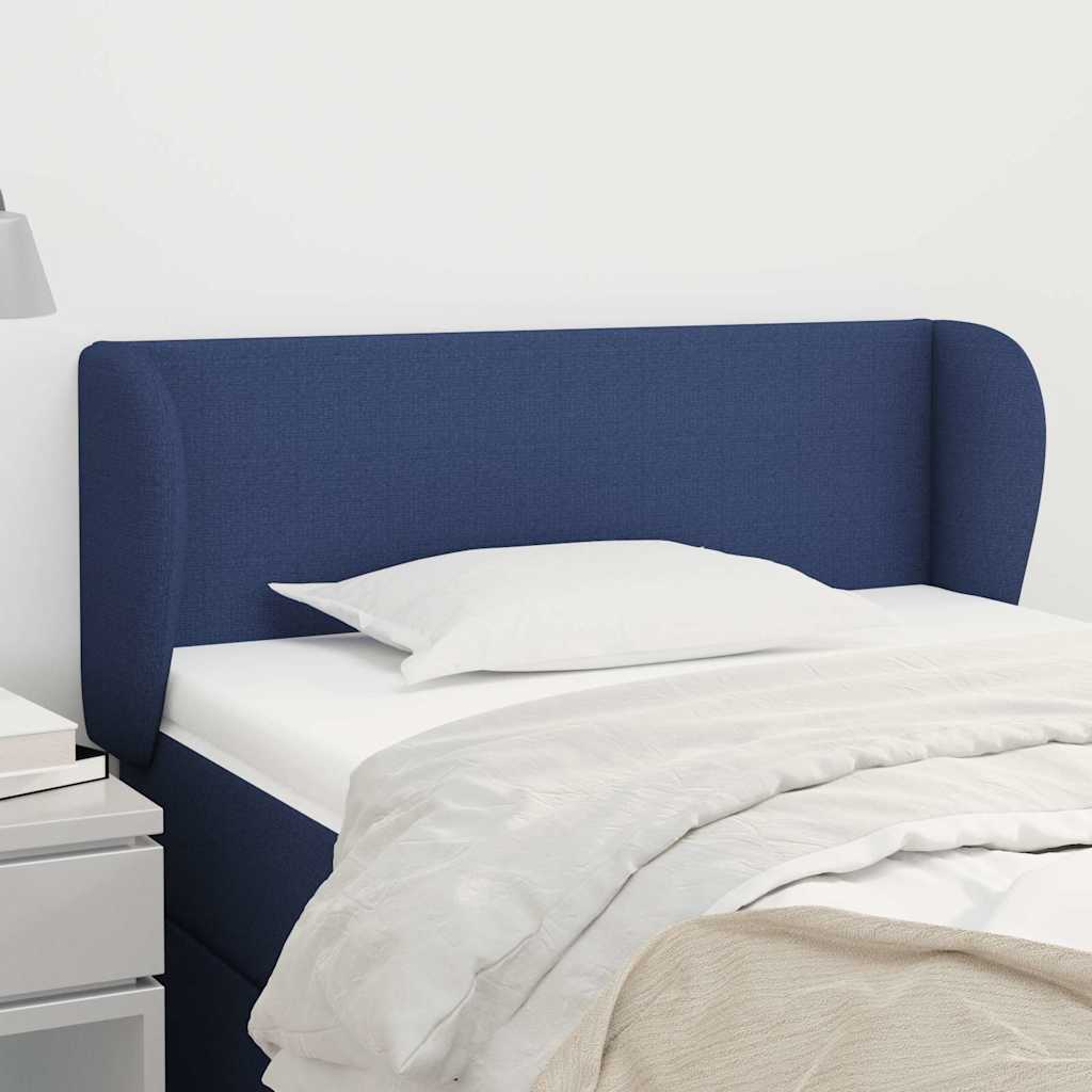 Vidaxl hoofdbord met randen 93x23x78 88 cm stof blauw
