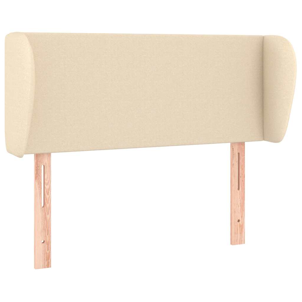 Vidaxl hoofdbord met randen 103x23x78 88 cm stof crèmekleurig