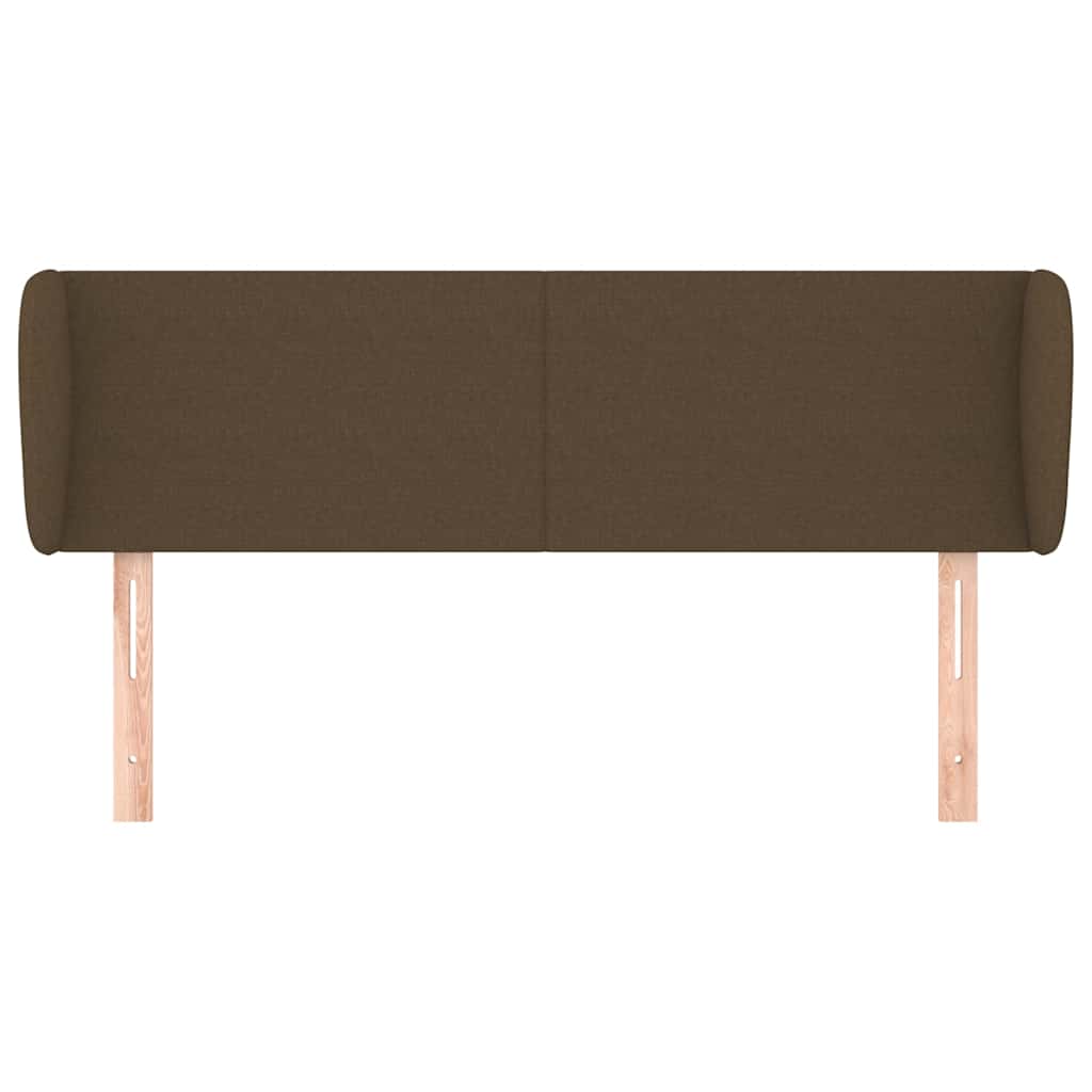 Vidaxl hoofdbord met randen 147x23x78 88 cm stof donkerbruin