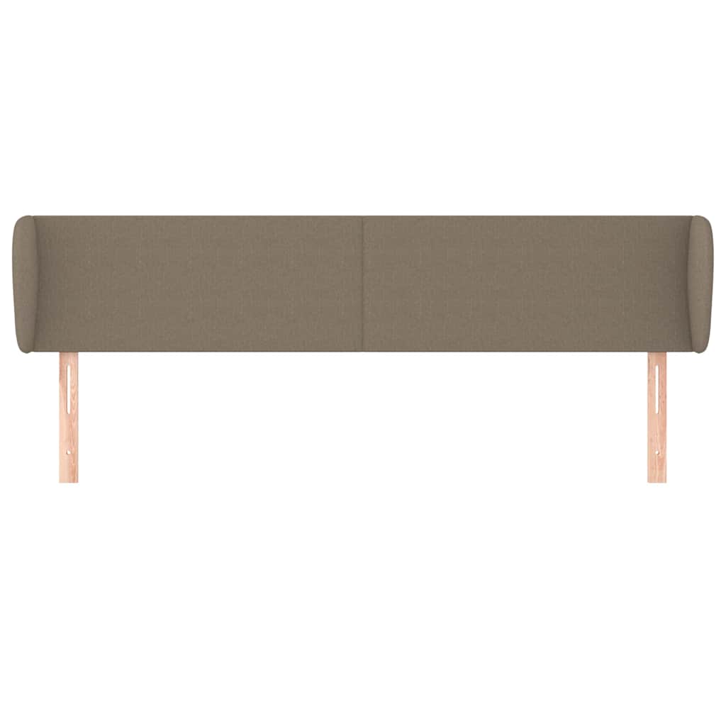 Vidaxl hoofdbord met randen 183x23x78 88 cm stof taupe