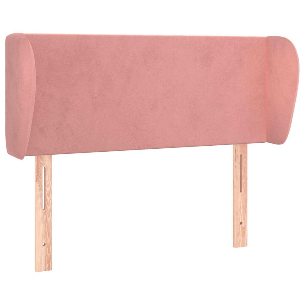 Vidaxl hoofdbord met randen 83x23x78 88 cm fluweel roze