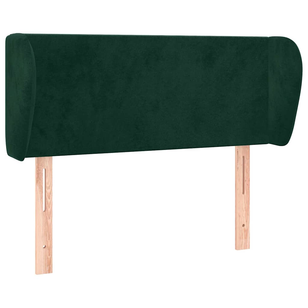 Vidaxl hoofdbord met randen 103x23x78 88 cm fluweel donkergroen