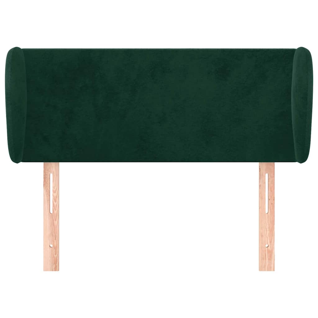 Vidaxl hoofdbord met randen 103x23x78 88 cm fluweel donkergroen
