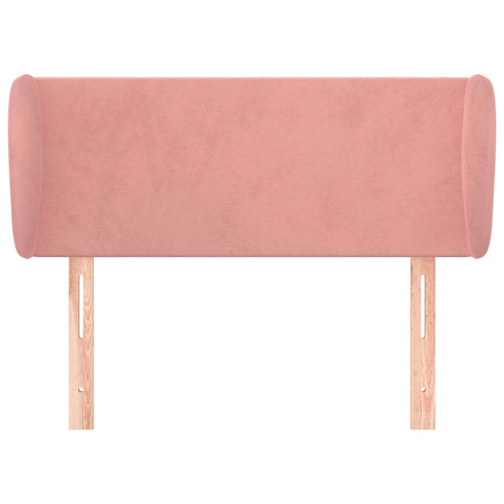 Vidaxl hoofdbord met randen 103x23x78 88 cm fluweel roze