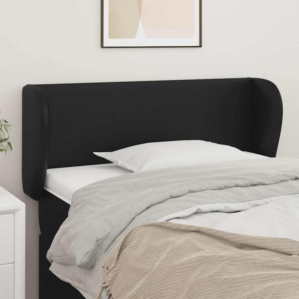 Vidaxl hoofdbord met randen 93x23x78 88 cm kunstleer zwart