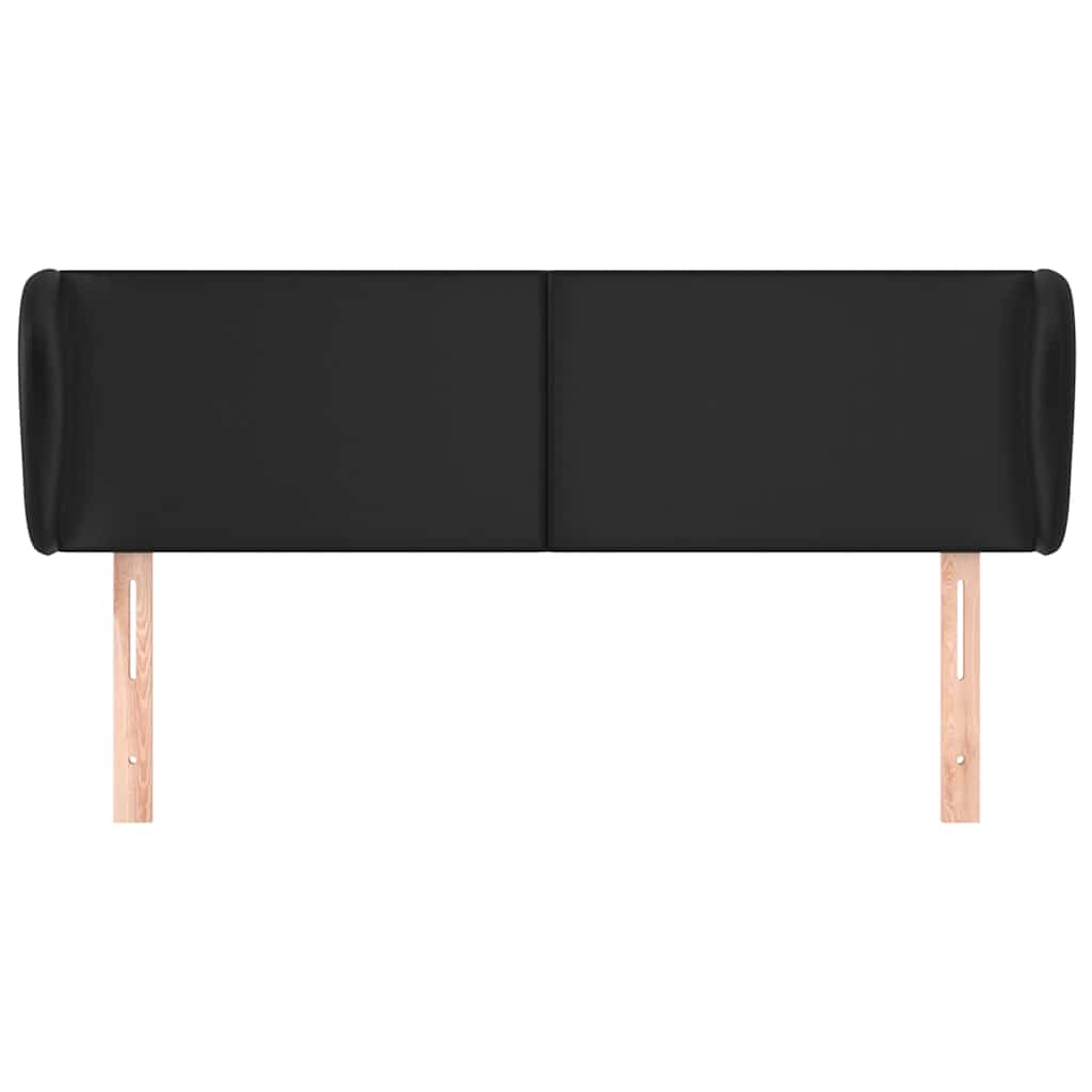 Vidaxl hoofdbord met randen 147x23x78 88 cm kunstleer zwart