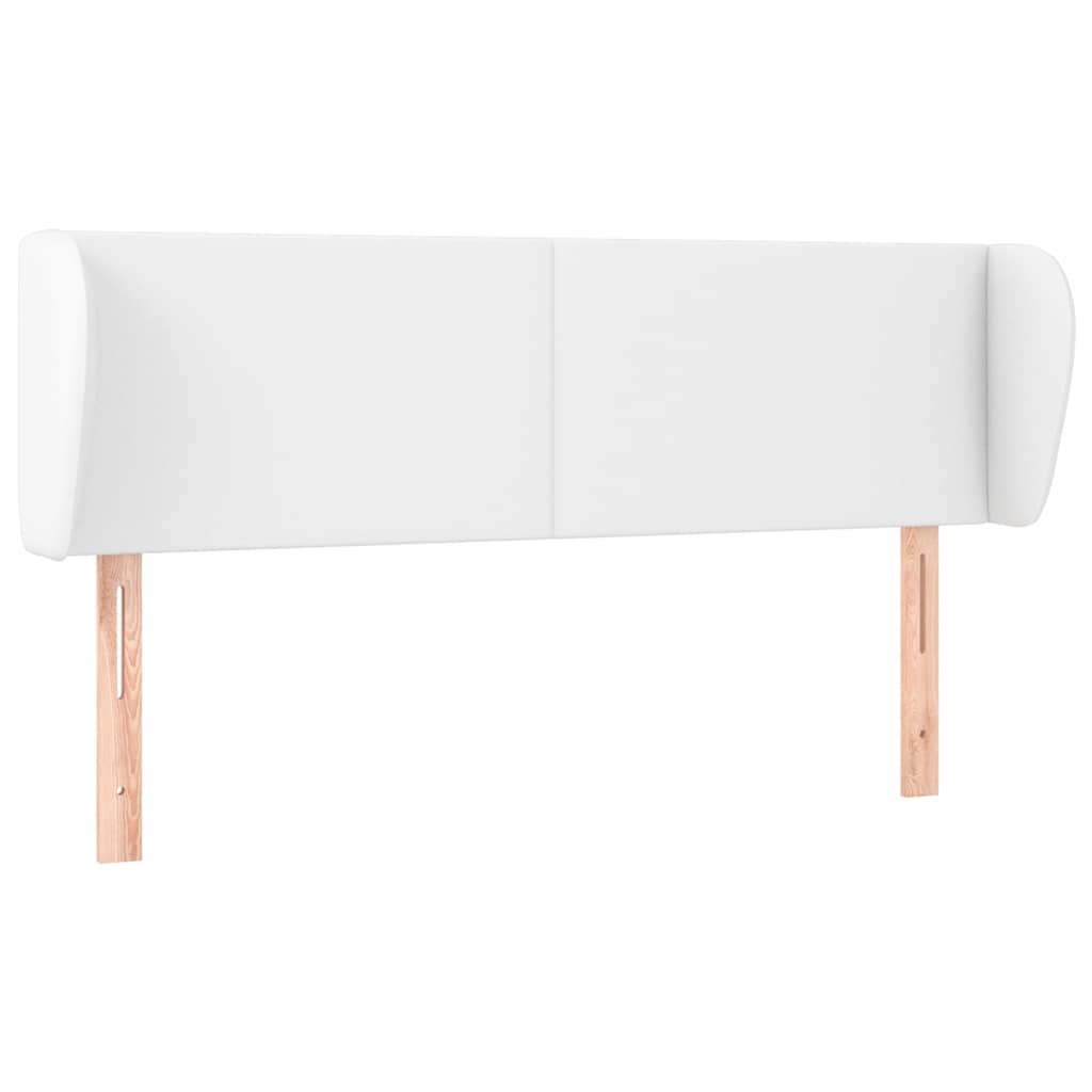 Vidaxl hoofdbord met randen 147x23x78 88 cm kunstleer wit