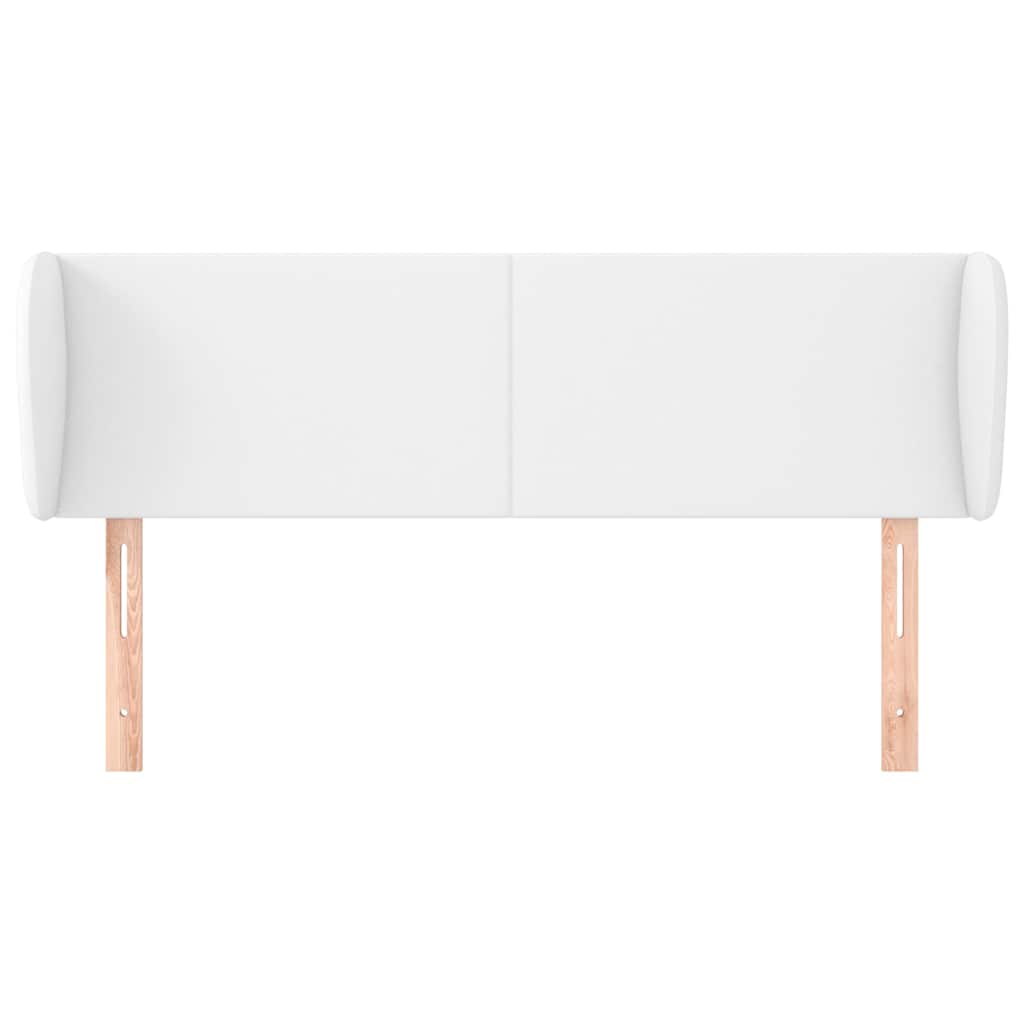 Vidaxl hoofdbord met randen 147x23x78 88 cm kunstleer wit