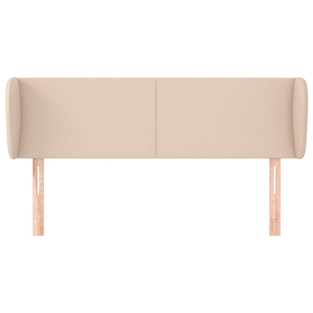 Vidaxl hoofdbord met randen 147x23x78 88 cm kunstleer cappuccinokleur