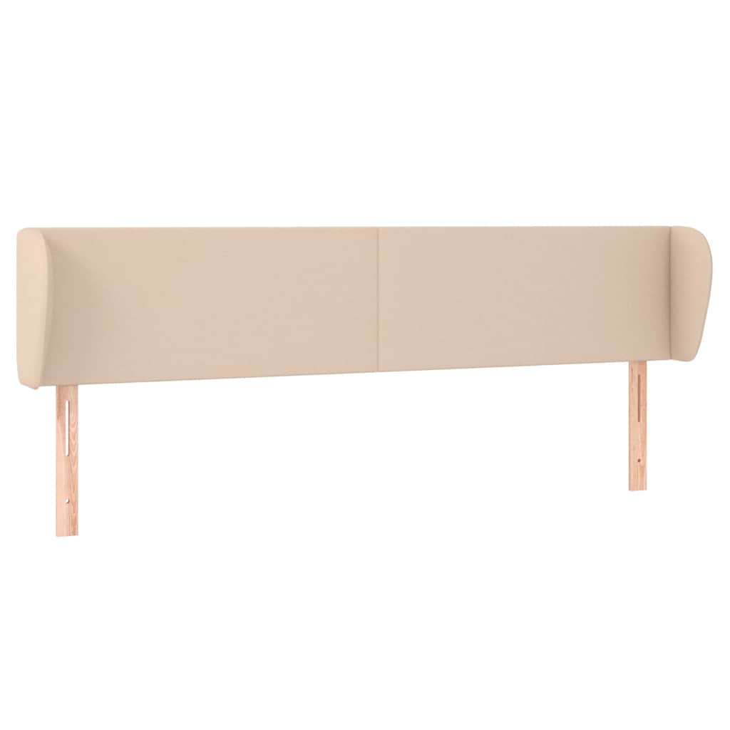 Vidaxl hoofdbord met randen 183x23x78 88 cm kunstleer cappuccinokleur