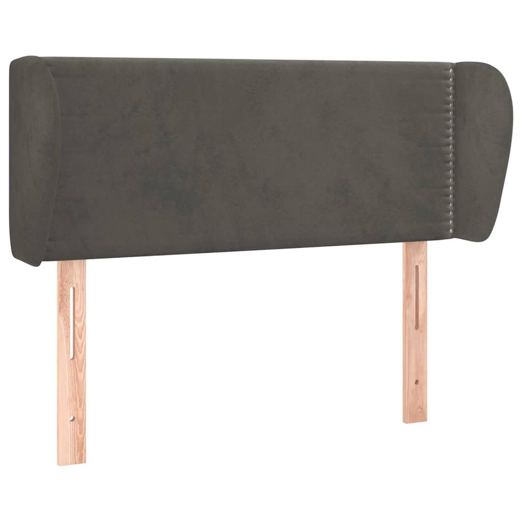 Vidaxl hoofdbord met randen 93x23x78 88 cm fluweel donkergrijs