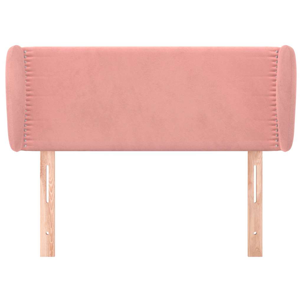 Vidaxl hoofdbord met randen 103x23x78 88 cm fluweel roze