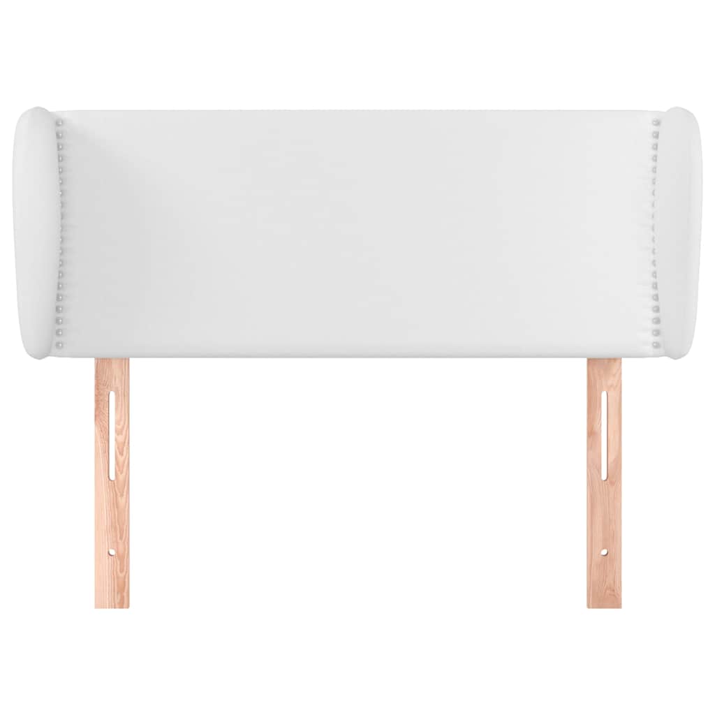 Vidaxl hoofdbord met randen 103x23x78 88 cm kunstleer wit