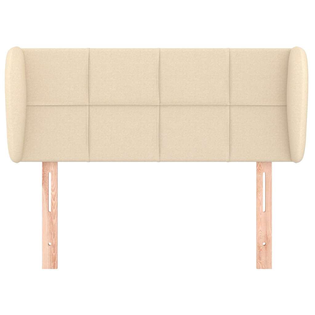 Vidaxl hoofdbord met randen 83x23x78 88 cm stof crèmekleurig