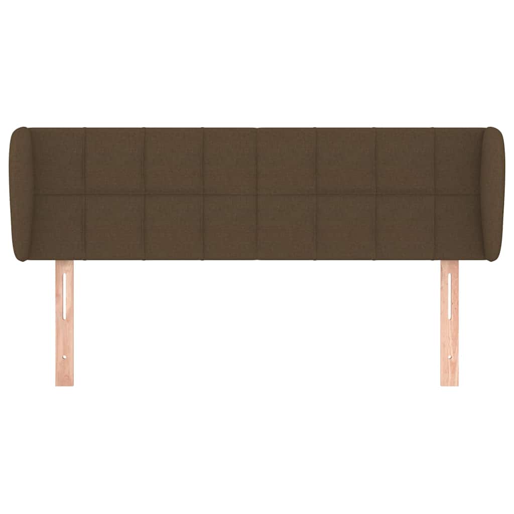 Vidaxl hoofdbord met randen 147x23x78 88 cm stof donkerbruin