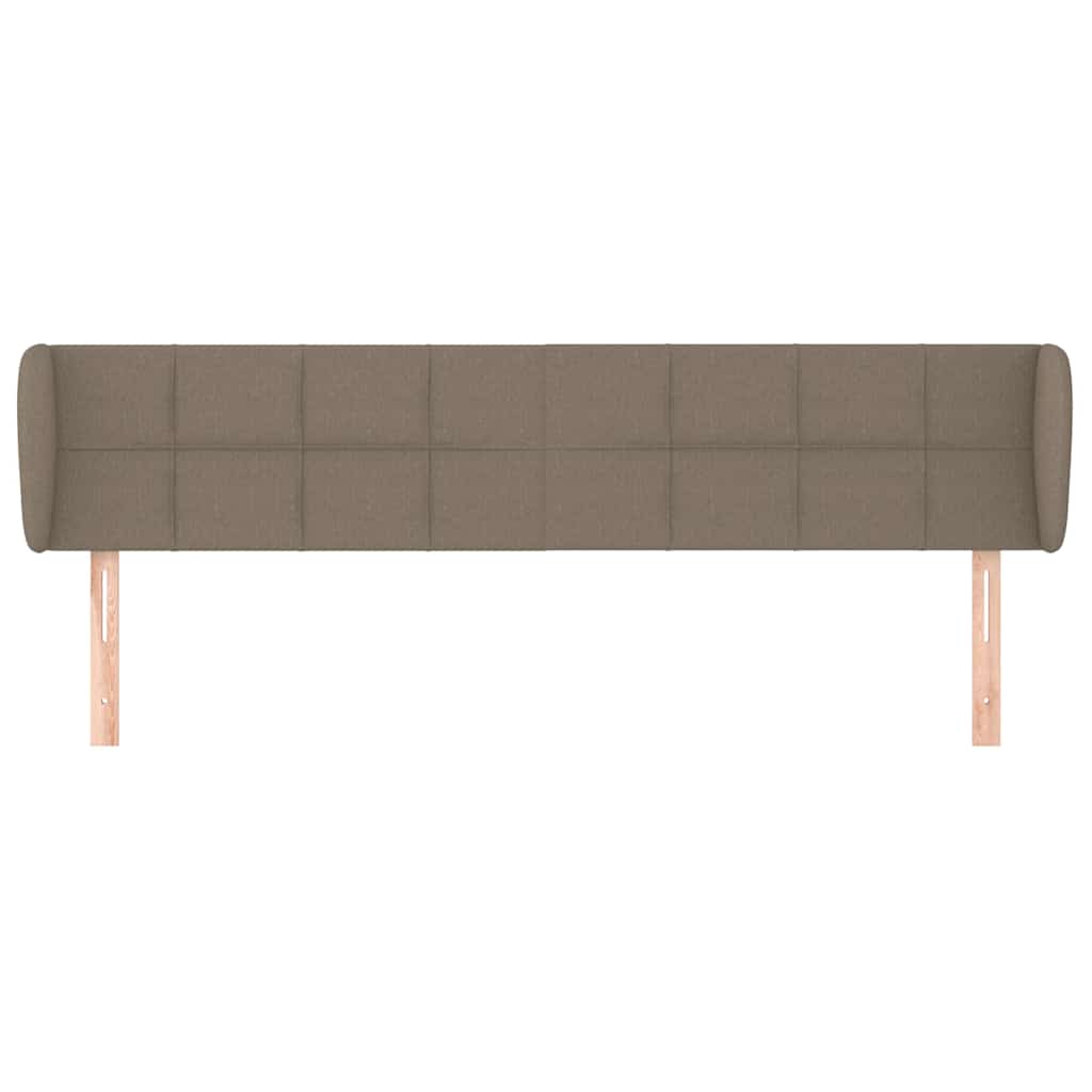 Vidaxl hoofdbord met randen 163x23x78 88 cm stof taupe