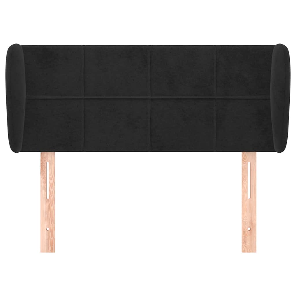 Vidaxl hoofdbord met randen 83x23x78 88 cm fluweel zwart
