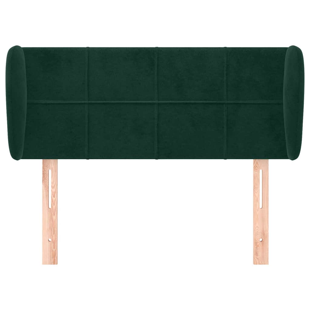 Vidaxl hoofdbord met randen 83x23x78 88 cm fluweel donkergroen