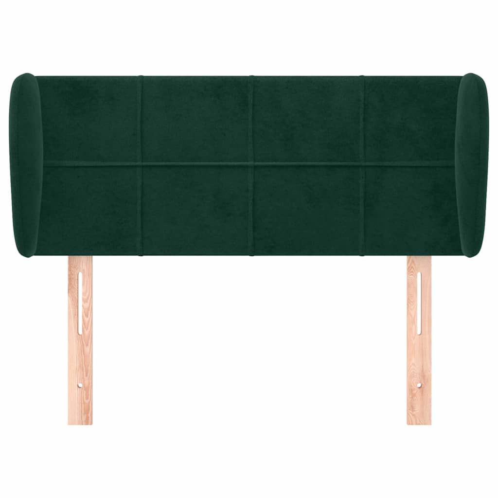 Vidaxl hoofdbord met randen 93x23x78 88 cm fluweel donkergroen