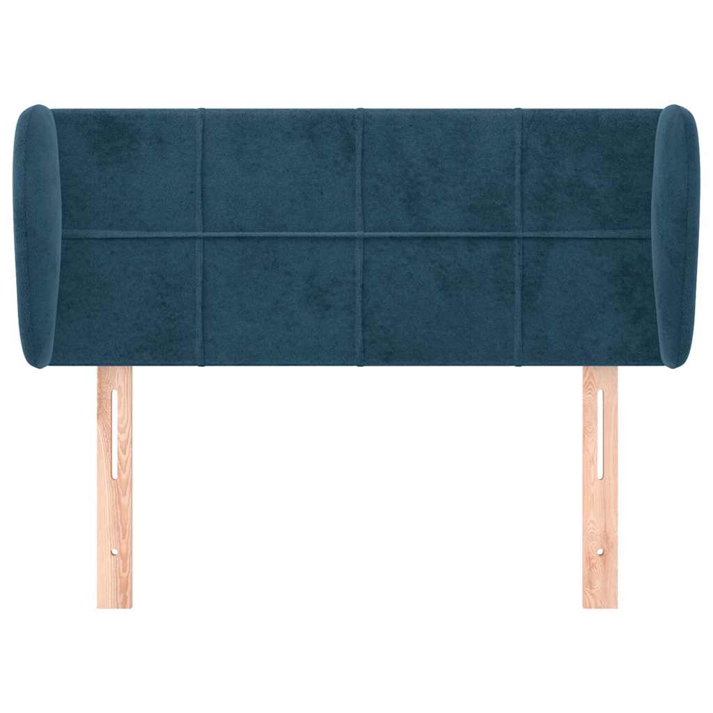 Vidaxl hoofdbord met randen 93x23x78 88 cm fluweel donkerblauw