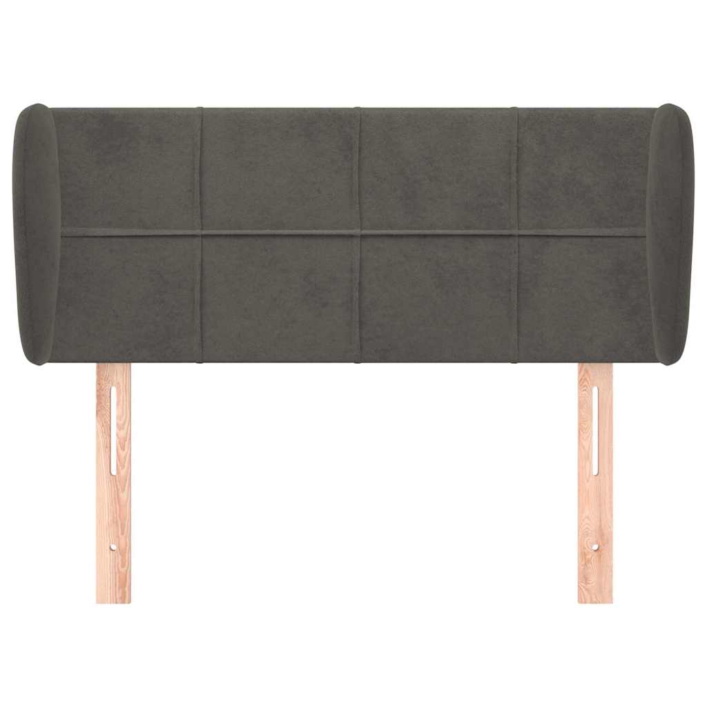Vidaxl hoofdbord met randen 103x23x78 88 cm fluweel donkergrijs