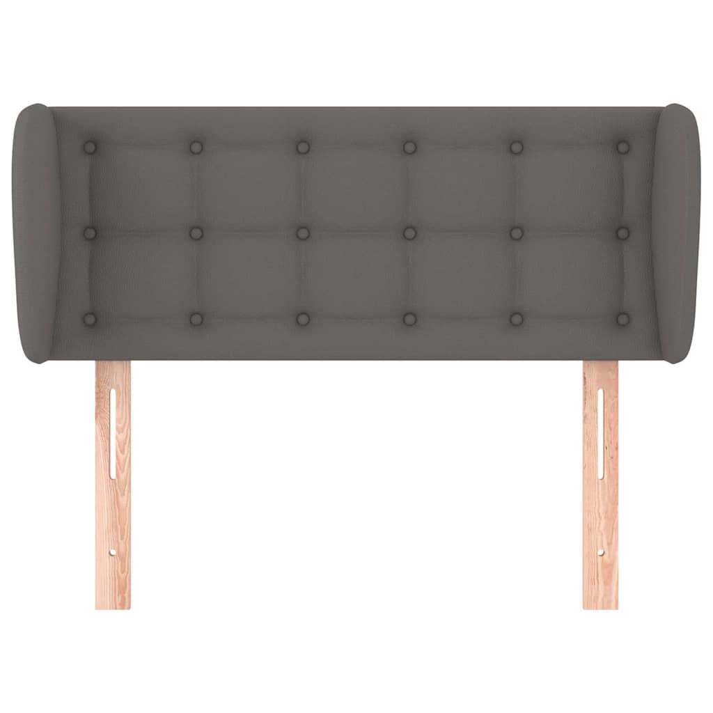 Vidaxl hoofdbord met randen 83x23x78 88 cm kunstleer grijs