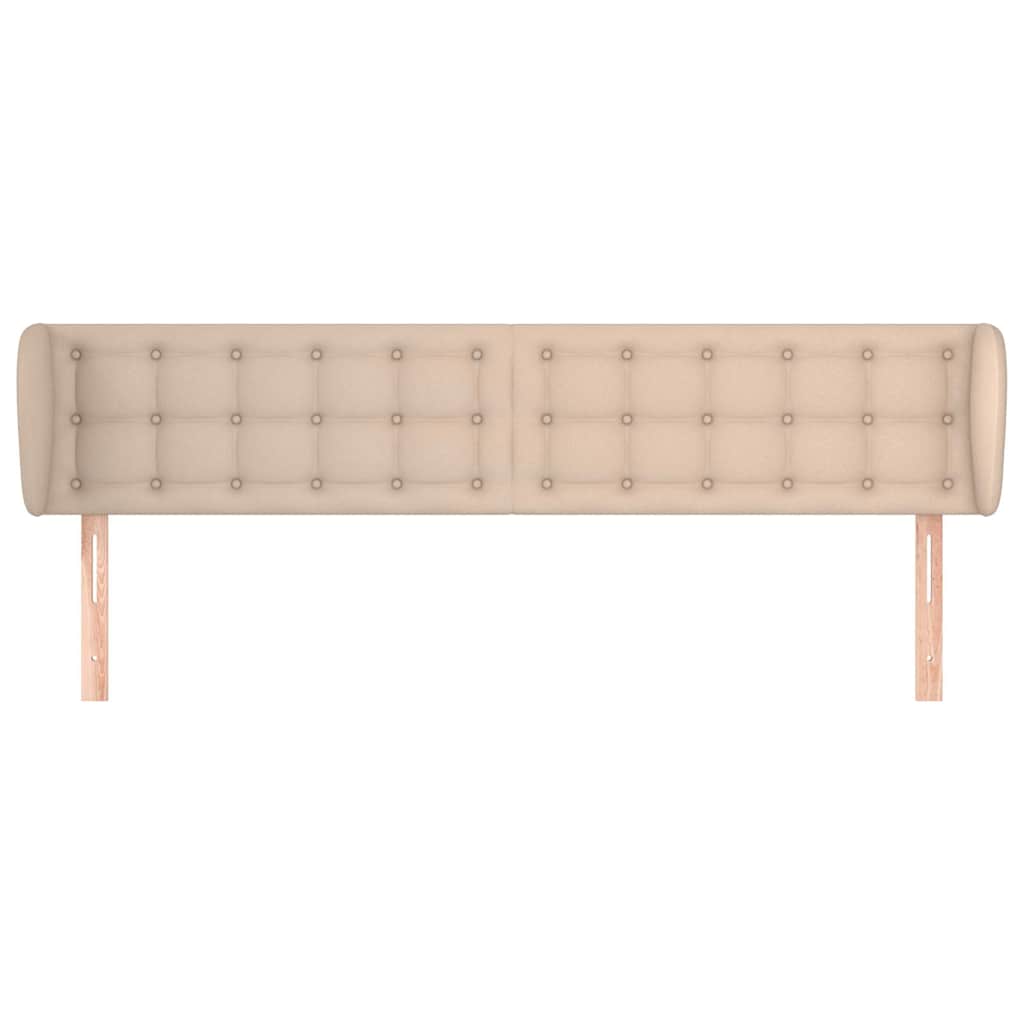 Vidaxl hoofdbord met randen 203x23x78 88 cm kunstleer cappuccinokleur