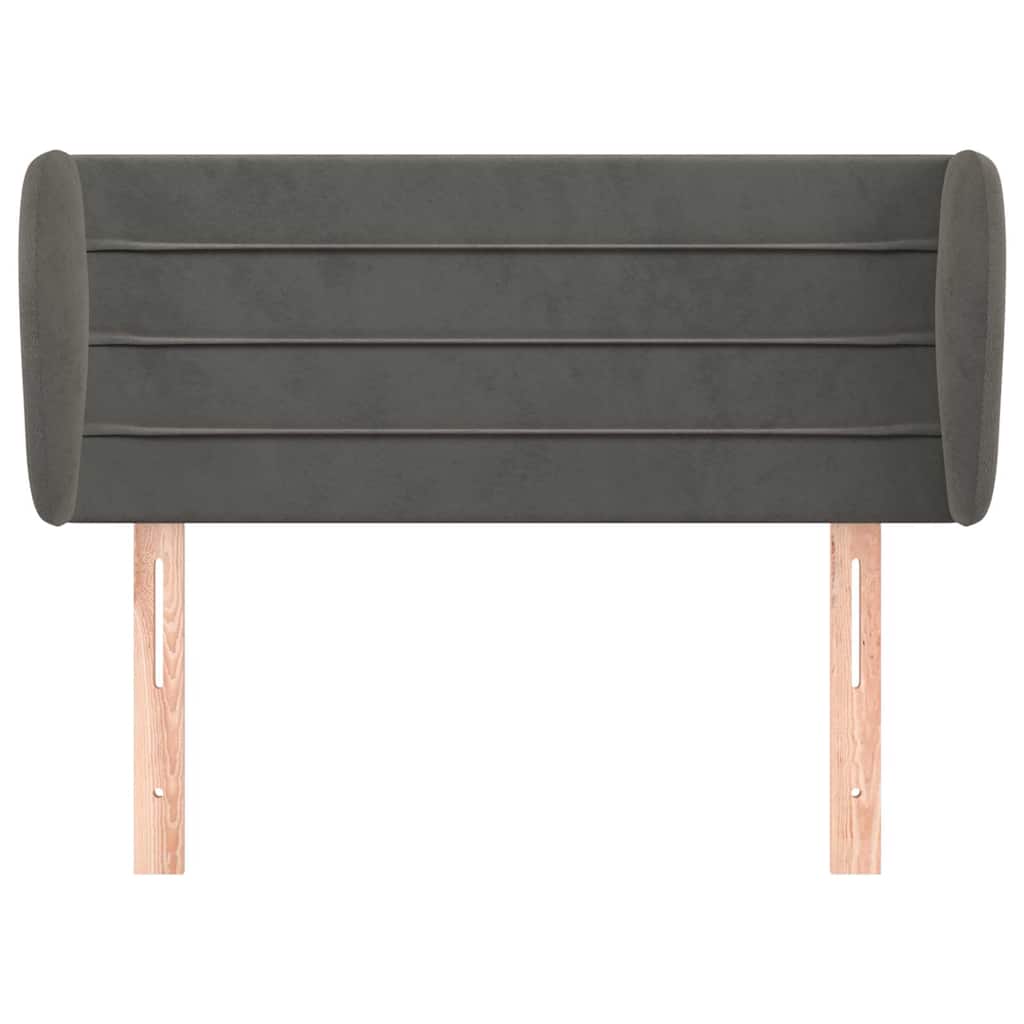 Vidaxl hoofdbord met randen 83x23x78 88 cm fluweel donkergrijs