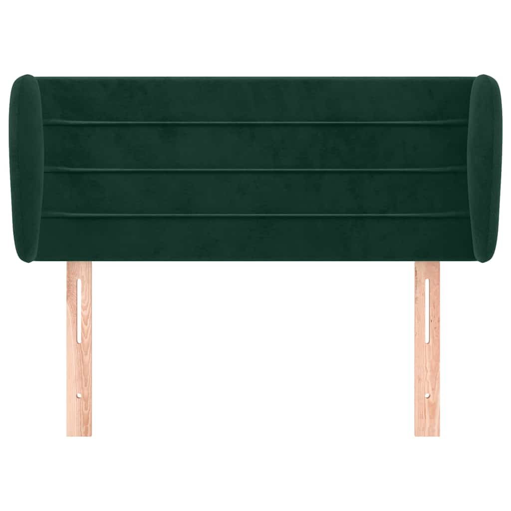 Vidaxl hoofdbord met randen 83x23x78 88 cm fluweel donkergroen