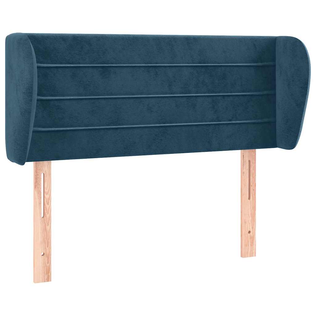 Vidaxl hoofdbord met randen 93x23x78 88 cm fluweel donkerblauw