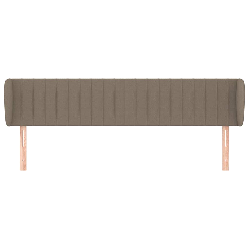Vidaxl hoofdbord met randen 203x23x78 88 cm stof taupe