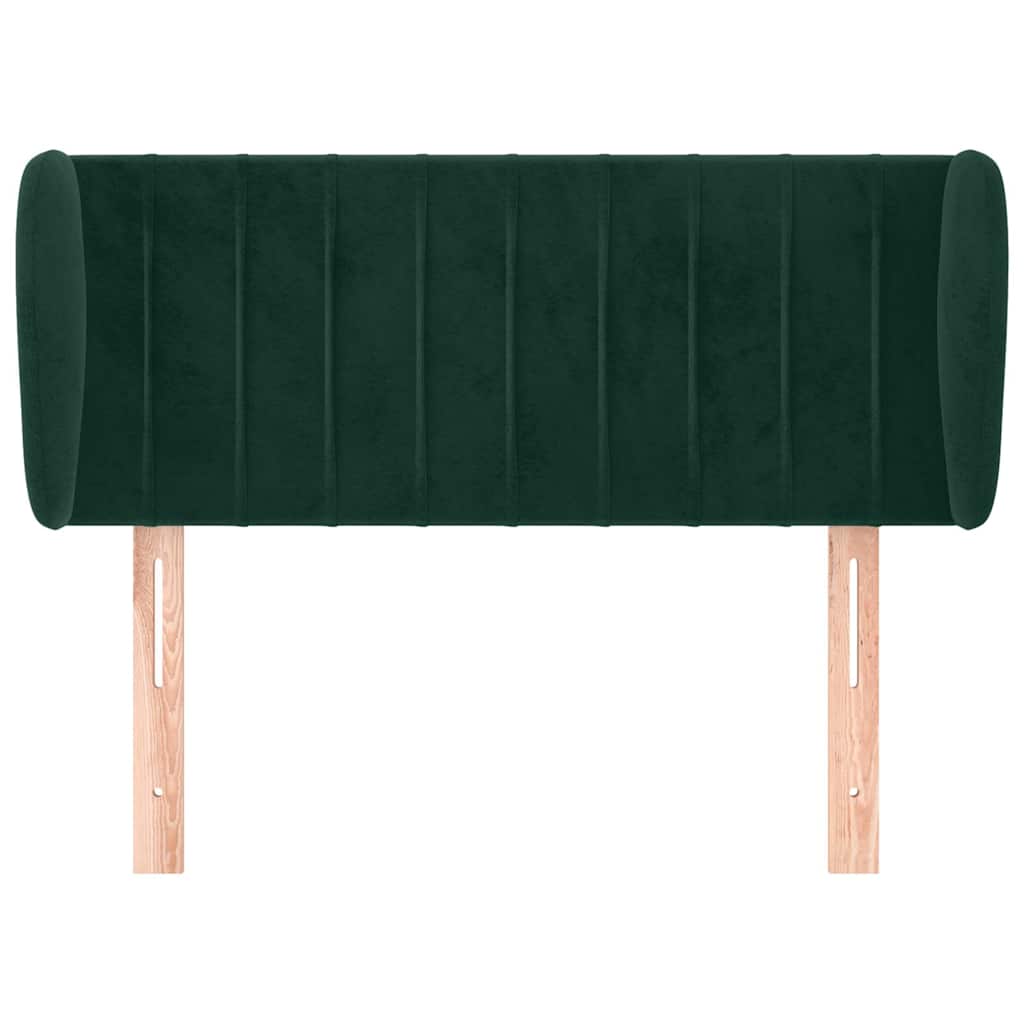 Vidaxl hoofdbord met randen 83x23x78 88 cm fluweel donkergroen