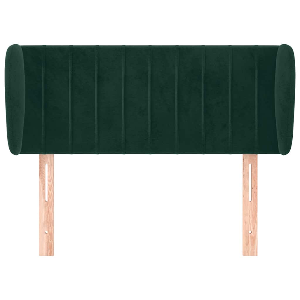 Vidaxl hoofdbord met randen 93x23x78 88 cm fluweel donkergroen