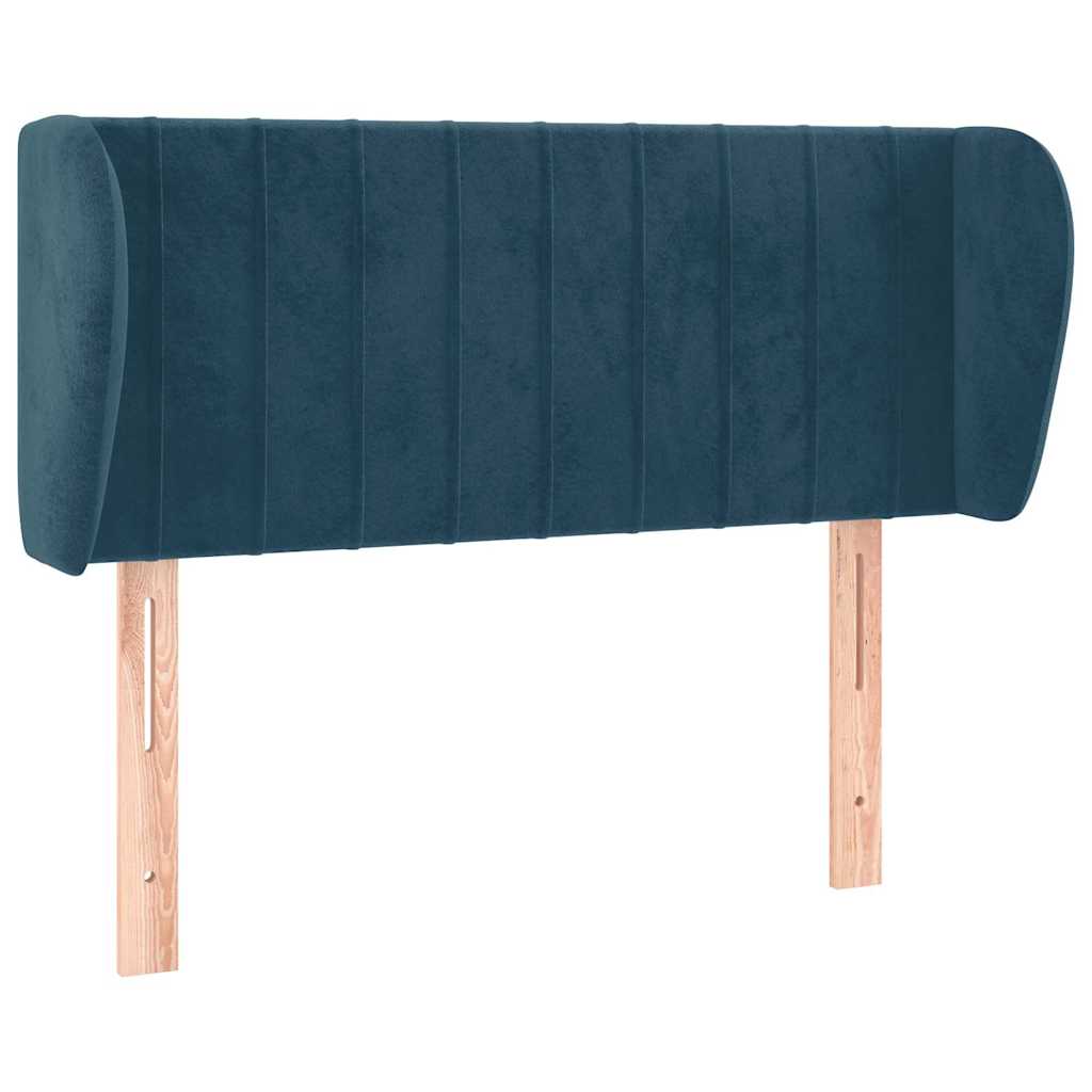 Vidaxl hoofdbord met randen 93x23x78 88 cm fluweel donkerblauw