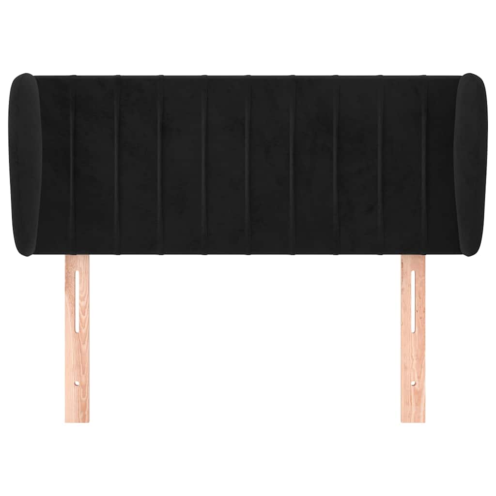 Vidaxl hoofdbord met randen 103x23x78 88 cm fluweel zwart