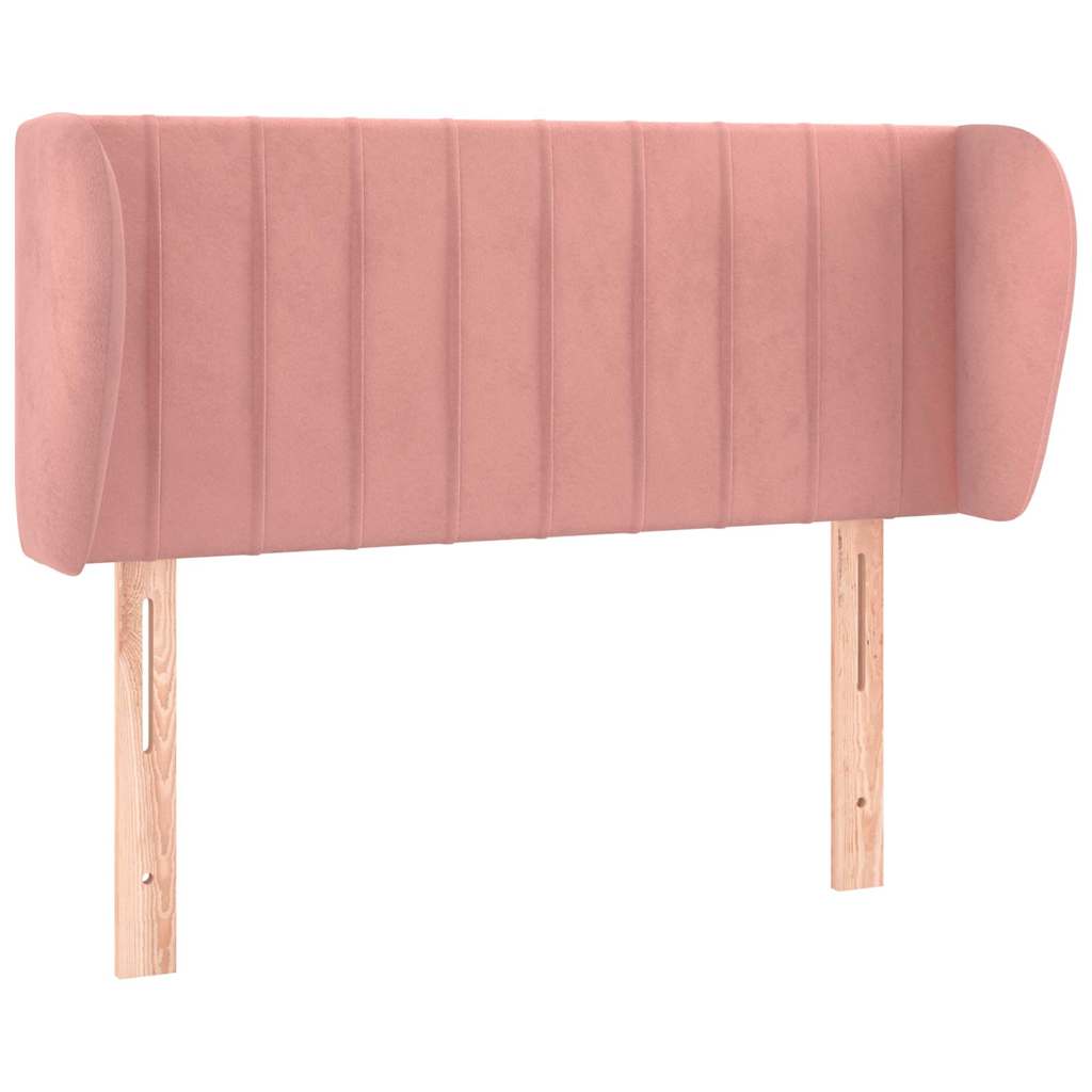 Vidaxl hoofdbord met randen 103x23x78 88 cm fluweel roze