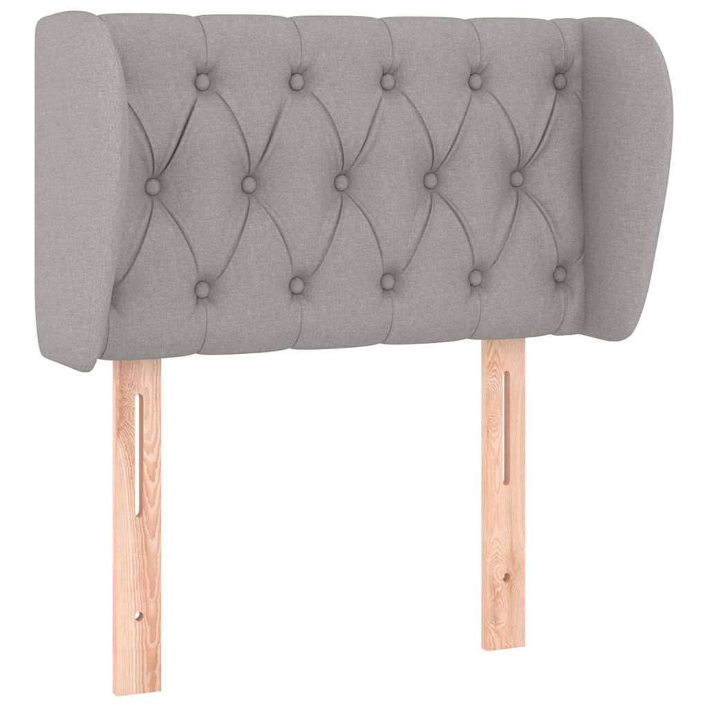 Vidaxl hoofdbord met randen 83x23x78 88 cm stof lichtgrijs
