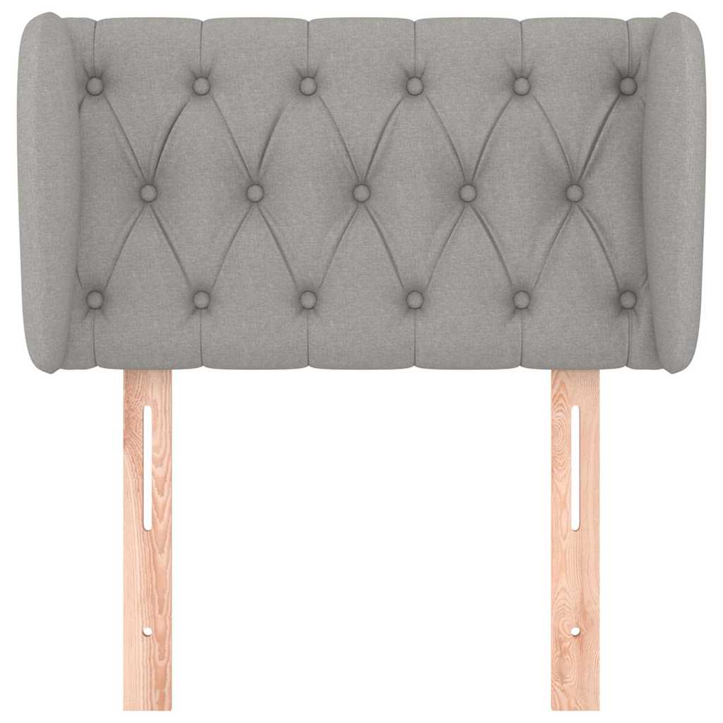 Vidaxl hoofdbord met randen 83x23x78 88 cm stof lichtgrijs