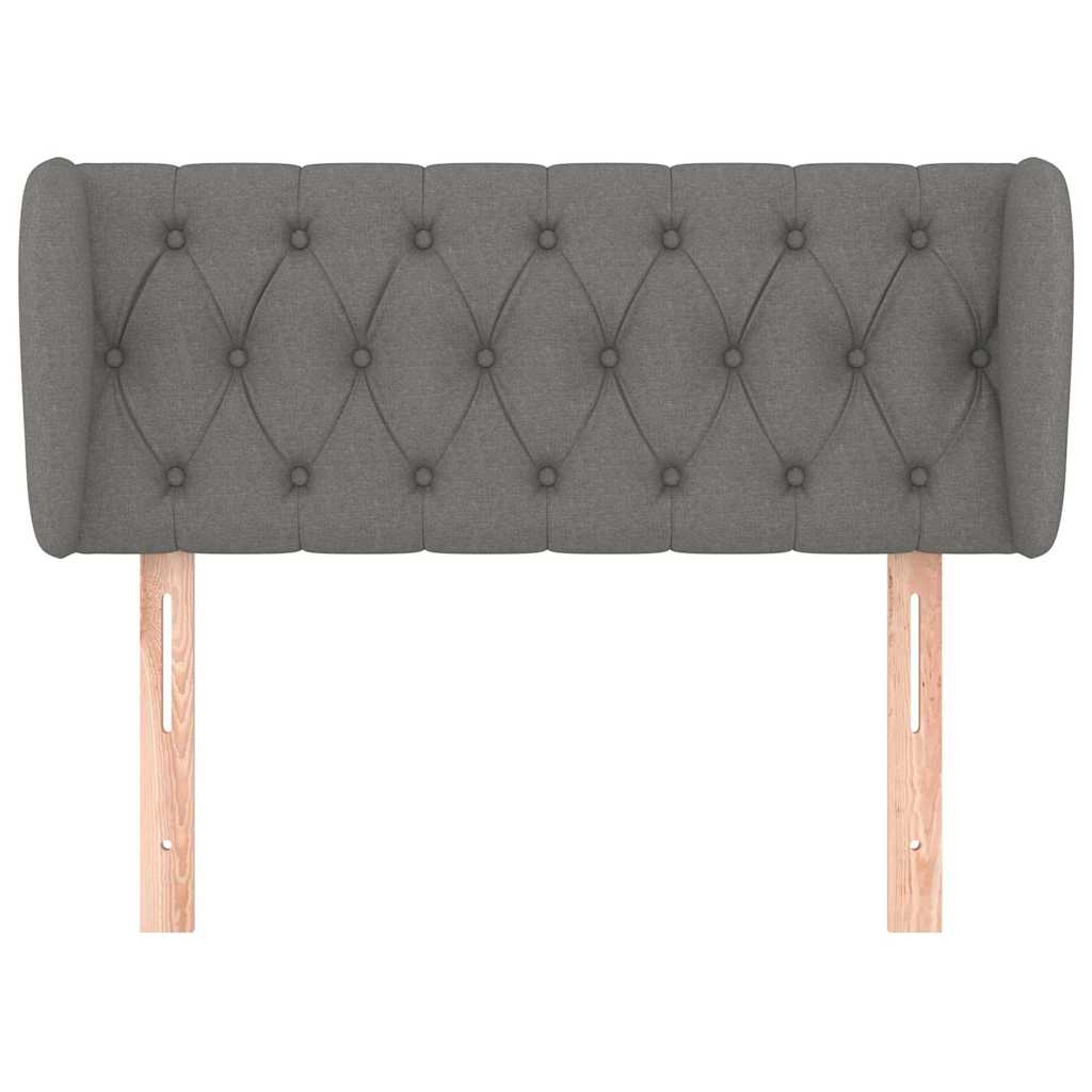 Vidaxl hoofdbord met randen 93x23x78 88 cm stof donkergrijs