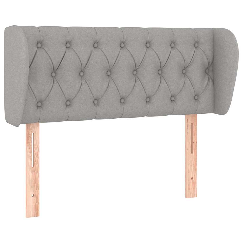 Vidaxl hoofdbord met randen 103x23x78 88 cm stof lichtgrijs