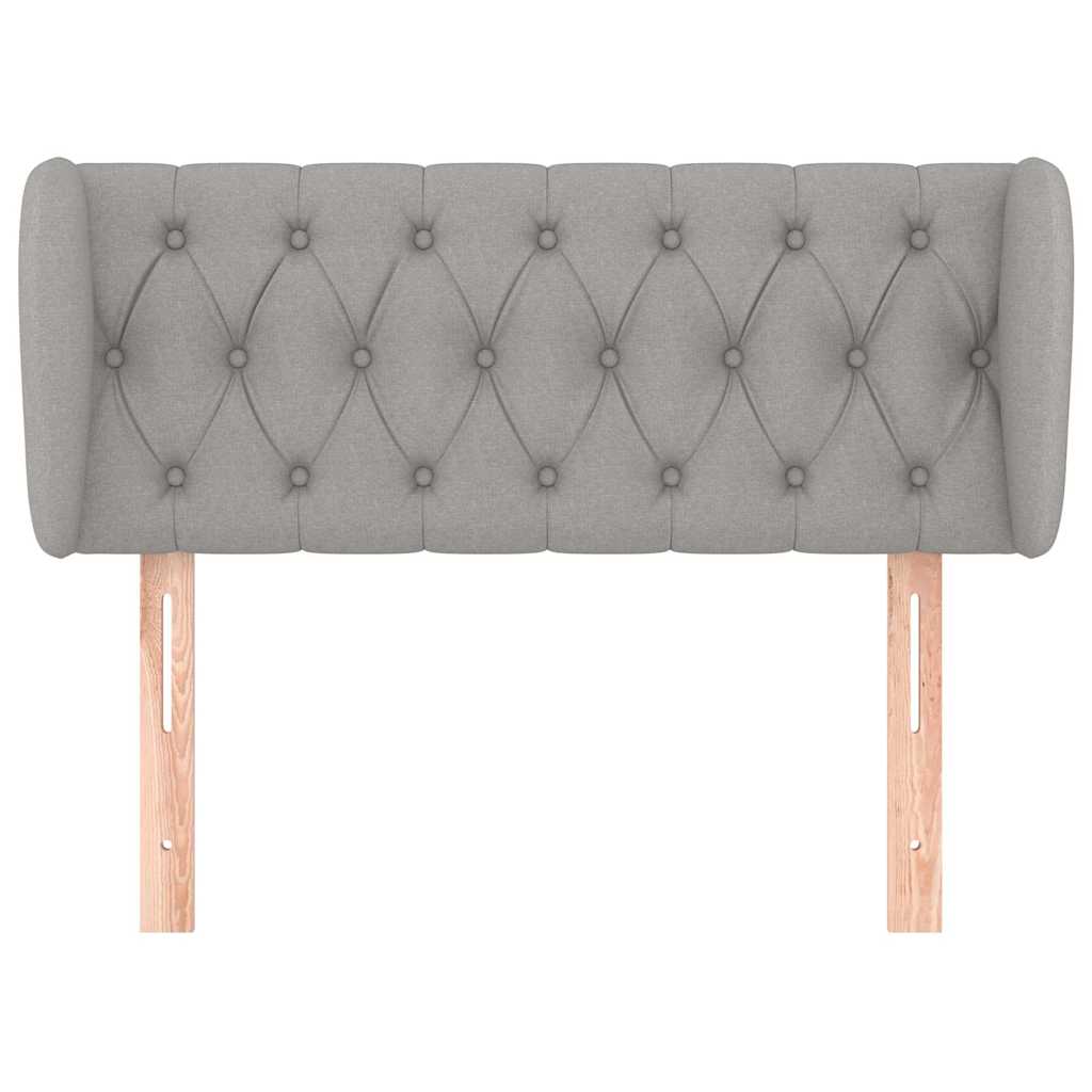 Vidaxl hoofdbord met randen 103x23x78 88 cm stof lichtgrijs