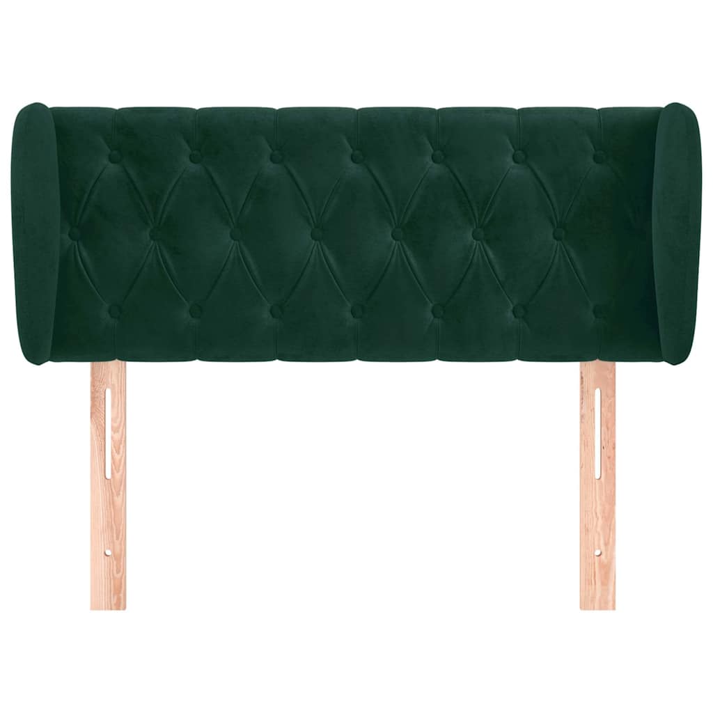 Vidaxl hoofdbord met randen 93x23x78 88 cm fluweel donkergroen