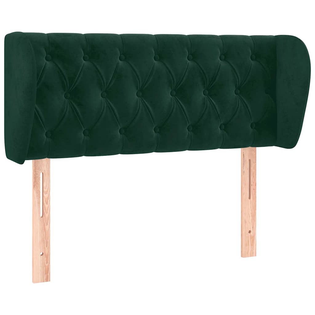 Vidaxl hoofdbord met randen 103x23x78 88 cm fluweel donkergroen