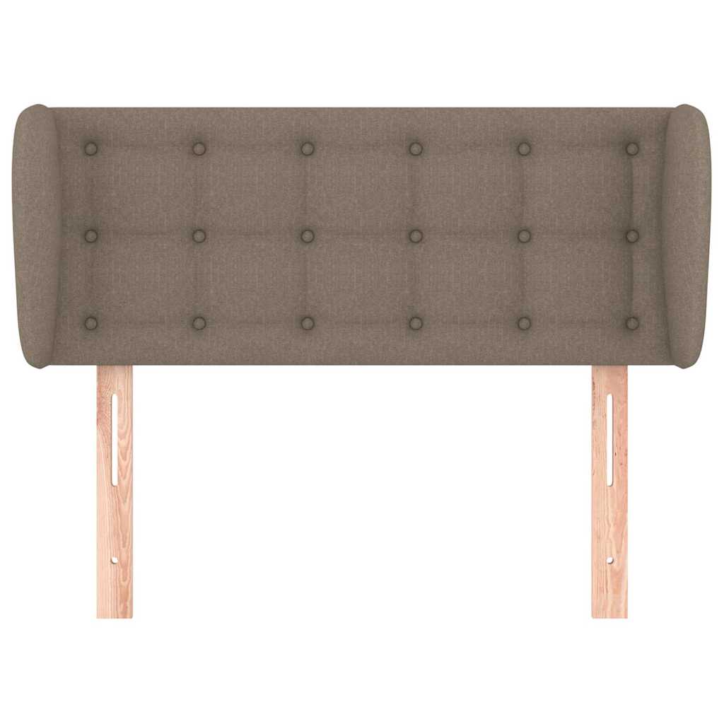 Vidaxl hoofdbord met randen 93x23x78 88 cm stof taupe