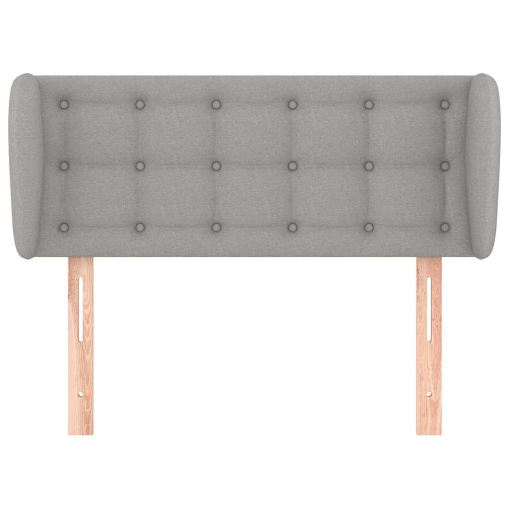 Vidaxl hoofdbord met randen 103x23x78 88 cm stof lichtgrijs