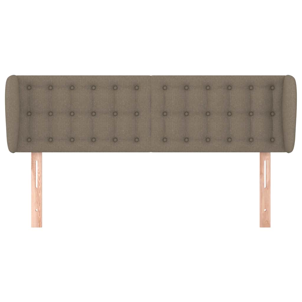 Vidaxl hoofdbord met randen 147x23x78 88 cm stof taupe