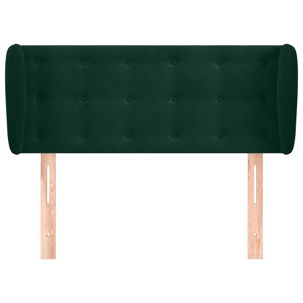 Vidaxl hoofdbord met randen 83x23x78 88 cm fluweel donkergroen